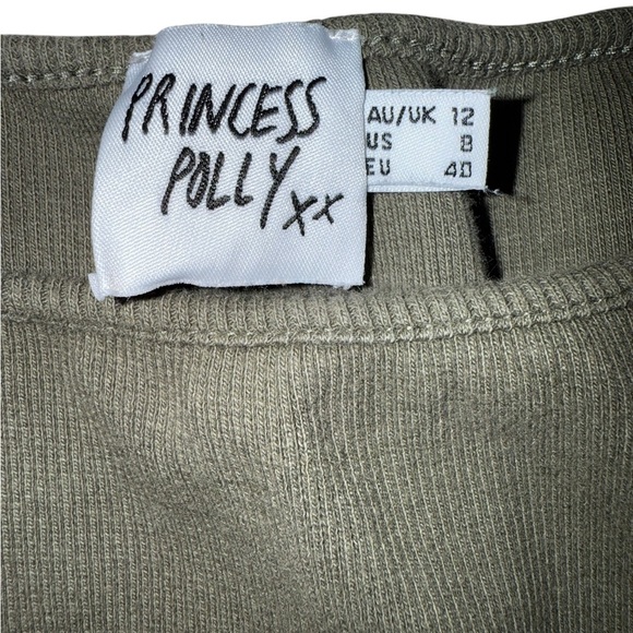 Princess Polly Sage Green Tank Top - Picture 2 of 4